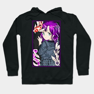 Goth Anime Girl Japanese Aesthetic Anime Otaku Streetwear Hoodie